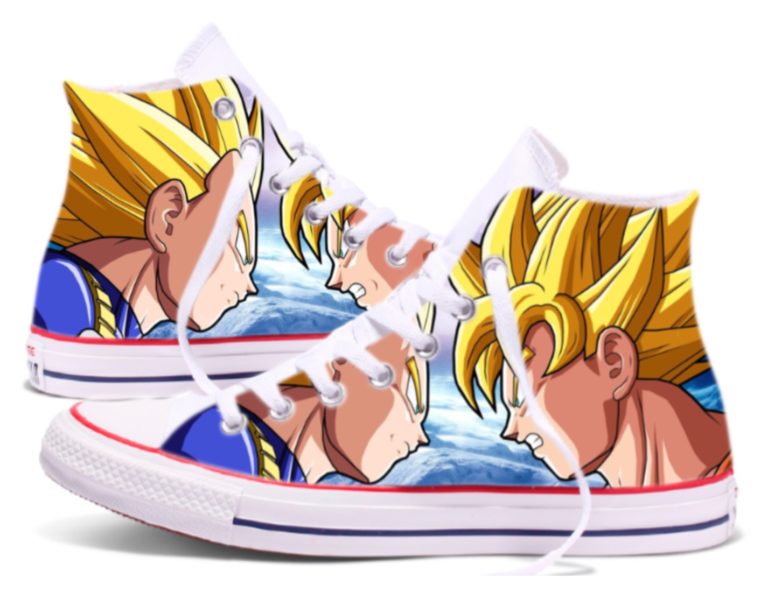 Zapatillas personalizadas Converse Goku vs Vegeta
