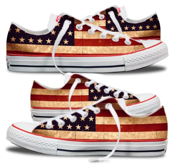 Converse American flag low top 4-sided