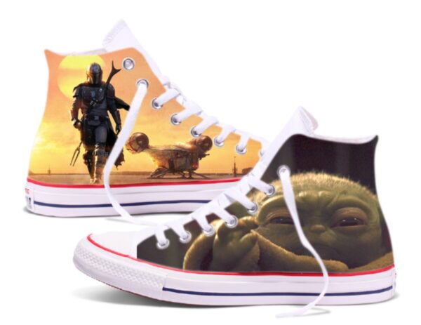 Converse Mandalorian high top 2 faces