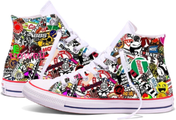 Converse Stickers high cane 2 faces