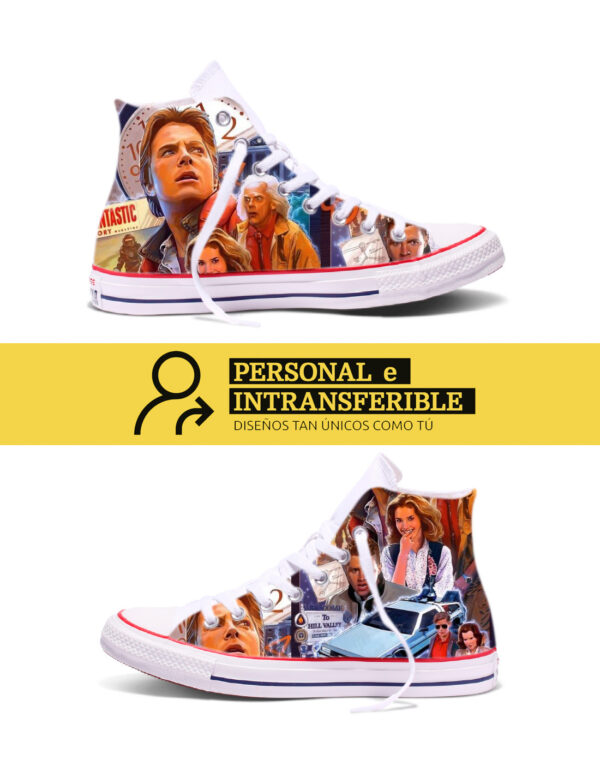 Converse Back to the future high top 2 sides