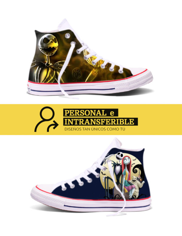Converse Pesadilla antes de navidad caña alta 2 caras