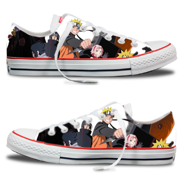 Converse Naruto low top 2 faces