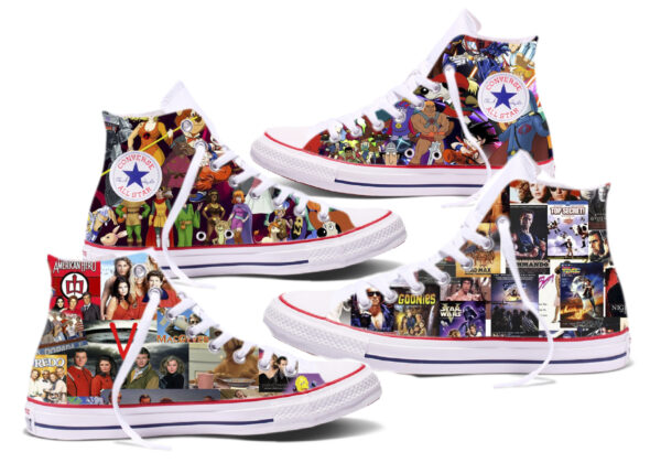 Converse 80's high top 4 faces