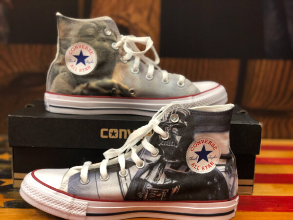 Converse Darth Vader high top 4 faces