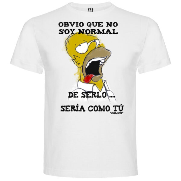 Camiseta Homer no soy normal